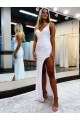 Sleeveless V-Neck Velvet Sequin Sheath Prom Dress / Evening Dress Brighton