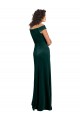 Cap Sleeves Square Neck Stretch Velvet A-Line Formal Evening Gown / Prom Dress / Bridesmaid Dress Brighton
