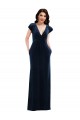 Flutter Sleeves V-Neck Stretch Velvet A-Line Formal Dress / Bridesmaid Dress Brighton