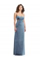 Sleeveless Square Neck Low Back Stretch Velvet Sheath Formal Evening Gown / Prom Dress / Bridesmaid Dress Brighton