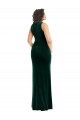 Sleeveless Square Neck Stretch Velvet Trumpet Semi Formal Evening Dress / Prom Dress / Bridesmaid Dress Brighton