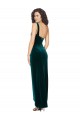Sleeveless One Shoulder Low Back Stretch Velvet Sheath High Low Evening Gown / Prom Dress / Bridesmaid Dress Brighton