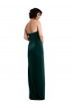 Sleeveless Strapless Low Back Stretch Velvet Sheath Black Tie Evening Gown / Prom Dress / Bridesmaid Dress Brighton